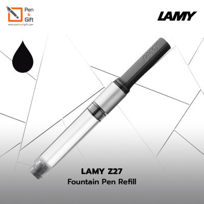LAMY Z27 Converter for LAMY Fountain Pen accent, aion, cp1, dialog 3, st, logo, pur, scala, imporium, studio - หลอดสูบหมึกลามี่  Z-27 ก้านสีดำ ใช้ได้กับ LAMY รุ่นที่ระบุไว้เท่านั้น [Penandgift]