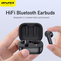 Awei T36 TWS Wireless Earphone Bass Bluetooth 5.1 Mini Sport Earbuds With Mic in-Ear Game Headset Touch Control Handsfree