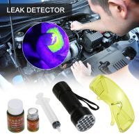 Auto Air Conditioner Leak Detector Uv Flashlight Refrigerant Leak Detection Tool Kit Car Ac Leak Test Led Dye Fluorescent Glasse