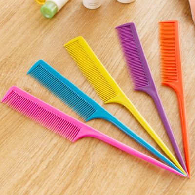 【CC】 10PCS/Set New Color Hair Comb Styling Hairdressing Tail Plastic Set With Thin And Handle