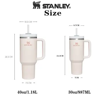 Stanley 30oz/40oz Quengher H2.0 Tumbler With Handle Lids Stainless Steel  Coffee Termos Cup Car Mugs vacuum cup