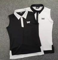 ►﹉ ﹉ ฮันฉบับกอล์ฟเสื้อผ้าสตรีแขนสั้นเสื้อยืดระบายอากาศ PXG แห้งเร็วแขนกุดแฟชั่นที่เดินทางมาพักผ่อนกอล์ฟยืดหยุ่นเสื้อกีฬา