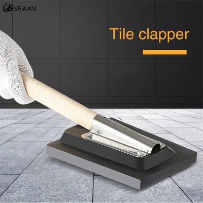 ชั้นกระเบื้อง Clapper Professional สแควร์ค้อนมีที่จับไม้สำหรับกระเบื้องและกระเบื้องเซรามิควาง