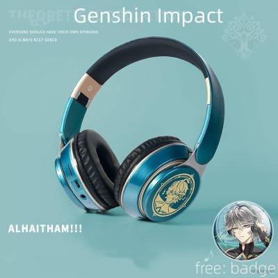 Genshin Impact Alhaitham ชุดหูฟังบลูทูธไร้สาย แบบติดหู