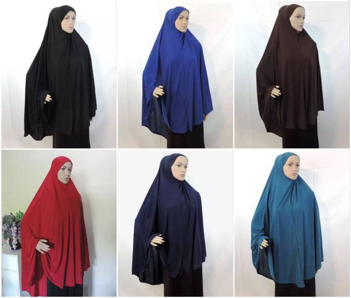 ขนาดใหญ่-xxl-โพลีเอสเตอร์ทันทีฮิญาบเดือนมุสลิมสวดมนต์-amira-ดึงบนผ้าพันคอผ้าคลุมศีรษะผู้หญิงอิสลาม-khimar-ผ้าโพกหัว120x110cm9201