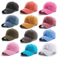 OKDEALS หมวกเบสบอลสำหรับผู้ชายและผู้หญิง,หมวกหมวกแก๊ปปีกแบนสำหรับคุณพ่อซักปรับได้หมวกกอล์ฟ