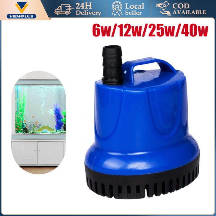 6/12/25/40W Water Pump Fish Tank Submersible UltraQuiet Pump Fountain