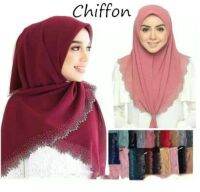 【CW】 New Hollow Hot Headscarf Muslim Hijab Malaysian Shawl