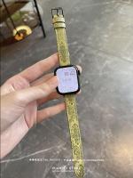 ♨Suanbei เหมาะสำหรับสาย Watch8แอปเปิ้ลพิมพ์ลายสุดสร้างสรรค์สายรัดเอวเล็กๆ Iwatch7นาฬิกาแอปเปิ้ล Se2/3/4/5/6สายหนังฤดูใบไม้ร่วงและฤดูหนาวผู้หญิงไฮเอนด์