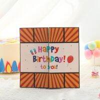 3D Birthday Cards Can Always Open And Folded Thanks Greeting Card Cartoon Postcard Leave Message Holidy Wishes Gifts To Children