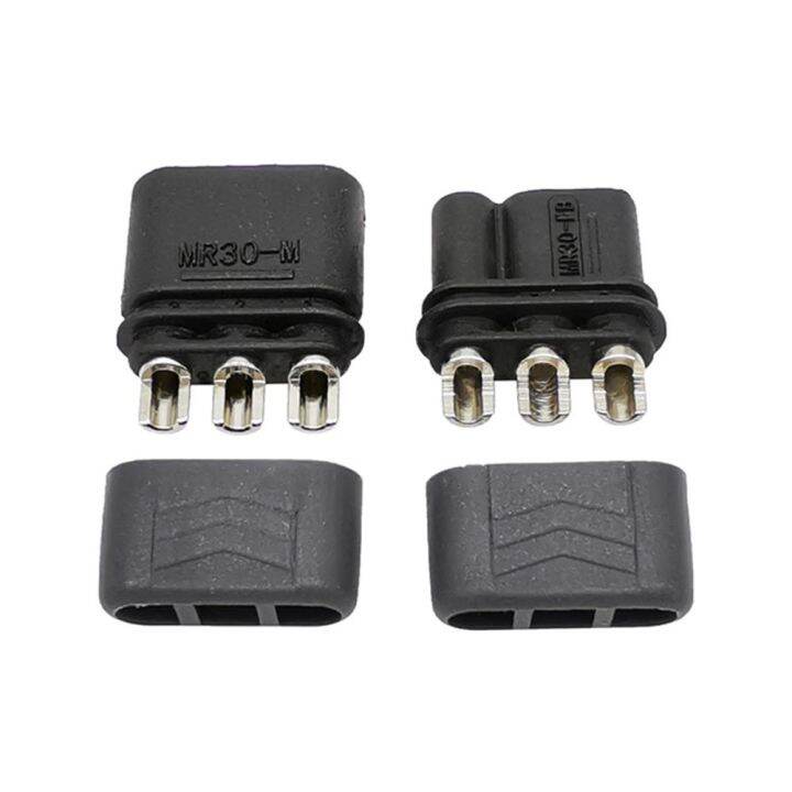 Aircraft Model DC 500V 15A MR30 Three core 3Pin Connector Nickel plated ...