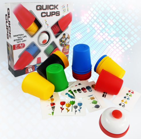 quick-cups-เกมเรียงแก้วสี-ตามการ์ดสำหรับเด็ก-เกมเรียงแก้วสแต็ค-stack-ของเล่นเสริมพัฒนาการ-เกมเสริมทักษะ-speed-cups