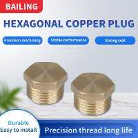 1PCS Copper G1/8 1/4 3/8 1/2 3/4 Male Thread Brass Pipe Hex Head End Cap Plug Fitting Coupler Connector Adapter