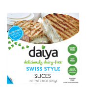 สั่งเลย Hot item?  Vegan Swiss Cheese Slices Daiya ? 220g