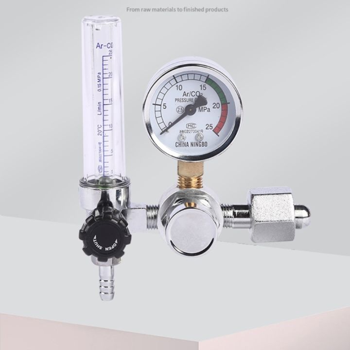 อุตสาหกรรมเกรดอาร์กอน-co2ไหล-meter-regulator-tig-ไหลเมตรวัดความดันช่วง0-25mpa-อาร์กอน-arc-เชื่อมก๊าซเมตร