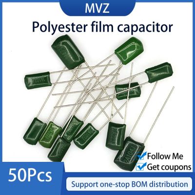 50pcs Polyester film capacitor 100V 1nF 1.5nF 2.2nF 100nF 2A471J 2A102J 2A152J 2A222J 2A392J 2A332J 2A472J 2A103J 2A473J 2A104J