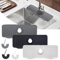 【cw】 Drip Catcher Tray Drying Thicker Silicone Faucet Sponge Holder for Sink Accessories Guard ！