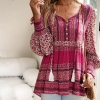 New Product New Fashion Boho Shirt Womens Bohemian Clothes Female Tops Free Shipping