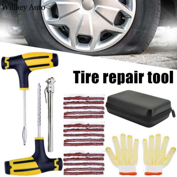 Auto Tire Plug Kit for Motorcycle Punctures Repair Tubeless Tyre