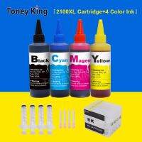 Toney King ตลับหมึกรีฟิล PGI-2100 + 4ขวดสีย้อมหมึกสำหรับแคนนอน MAXIFY IB4110 Ib4010 MB5110เครื่องพิมพ์สำหรับ PGI2100