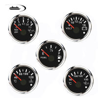 Hot Sale Vehicle Meter 12V Automobile Gauge For Car Boat 52mm Water Temp Oil Temp Oil Press Fuel Level Volt Gauge Black Shell