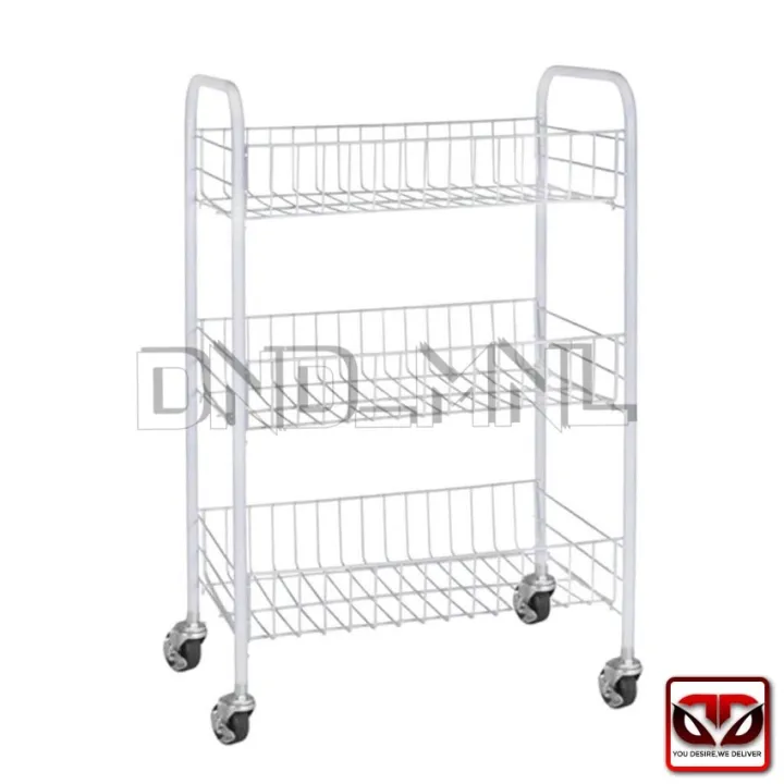 D&D 3Tier MultiPurpose Removable Kitchen Cart Storage Rack Lazada PH