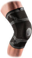 McDavid Elite Knee Sleeve with Gel Pad and Stays. Compression Knee Patella Support for Knee Pain Relief. Engineered Elastic. For Men and Women. Left or Right Leg. Black or Grey. Black Large