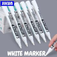 1.0-2.0mm White Markers Pen Waterproof Oil Permanent Paint Pen Graffiti Pens Painting Marker Art Supplies Black Blue Red Ink Highlighters Markers