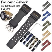 hengilcevwf494 Resin Watch band for Casio G-Shock GG-1000 GWG-100 GSG-100 Sport Waterproof Rubber WristBand Watch Strap Bracelet