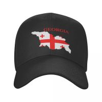 Custom Georgia Flag Map Baseball Cap Hip Hop Men Womens Adjustable Georgian Patriotic Dad Hat Spring Caps