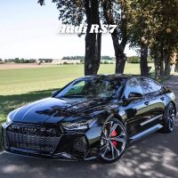 รถ Audi RS7คูเป้โมเดลรถโลหะผสมรถของเล่นโลหะรถสปอร์ตยานพาหนะจำลองของขวัญสำหรับเด็กสะสมไฟเสียง