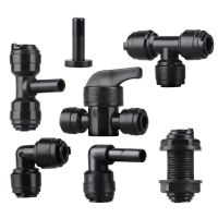 Garden Irrigation System 1/4 Interface Slip-lock Quick Connector Tee Elbow Straight Adapter End Plug Water Pipe Joint 50 Pcs