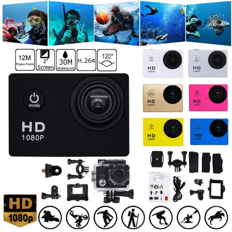 1080p hd action camera 30m waterproof camcorders sport