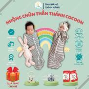 Nhộng Chũn COCOON Cho Bé Sơ Sinh Cho Bé Ngủ Ngon Chống Giật Mình. Chất vải