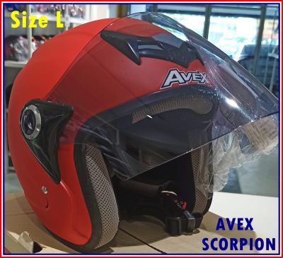 AVEX Model SCORPIONหมวกกันน็อคเต็มใบเเบบเปิดหน้า สวมใส่ง่าย ถอดออกง่ายเเต่ไม่หลุดง่าย สวยใสวัยรุ่นชอบ