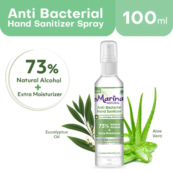 Marina Natural Anti Bacterial Hand Sanitizer Spray [100 ml]