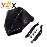 MT09 Motorcycle Windscreen Windshield Glass W/ Bracket Holder Screws Mounting For Yamaha MT-09 FZ-09 FZ09 2014-2016 2015