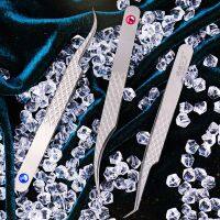 Titanium alloy tweezers high tightness volume eyelash tweezer Super light professional eye lash tweezers Dedicated make up pince