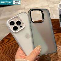 Suntaiho INS สไตล์เรียบง่ายโปร่งแสง Matte Frosted เคสกันชน iPhone 11 สำหรับ iPhone 14 PRO MAX 13 12 IP 11 PRO MAX XR XS MAX 7 8 PLUS Softcase น่ารักซิลิโคนกันกระแทก
