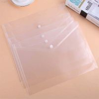 ✻ 1PC File Bag Transparent Plastic A4 14c Documents Filing Storage Bag Student Organizer Information Pocket Folders Stationery Bag