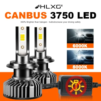 HLXG h7 led CANBUS H4 12V H11 H1 3570 Bulb 20000LM Fog Light Car Headlight lampada 9005 HB3 9006 HB4 motorcycle lamp 6000K 8000K