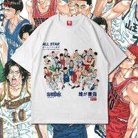 tshirt 【hot tshirts】เสื้อยืดแขนสั้นพิมพ์ลายpier slam dunk เสื้อยืด ผู้หญิง ผู้ชาย สไตล์เกาหลี ตัวละครอนิเมะ ดพิมพ์ลายดผ้