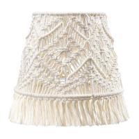 Bohemian Macrame Lamp Shade Handmade Woven Floor Lamp Cover for Bedroom Decoration Crafts