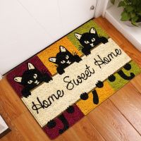 ۞✑﹍ Kitchen Carpet Floor Mats for Living Room Welcome Mat Animal Cute Cat Doormats Kitchen Mat Bathroom Anti-Slip Rug Door Carpet