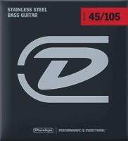 สายเบสDunlop DBS45105 Stainless Steel Bass Strings, Medium, .045–.105, 4 Strings/Set