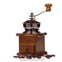 เครื่องบดกาแฟขนาดเล็ก เครื่องบดเมล็ดกาแฟ เครื่องบดกาแฟ Coffee Grinder แบบมือหมุน สแตนเลส (กล่องไม้คลาสสิค) เครื่องบดกาแฟแบบละเอียด