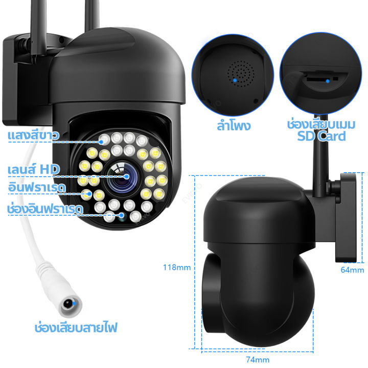 2-4g-wifi-กล้องวงจรปิด-กล้องวงจรปิดwifi-กล้องวงจรปิด-v380-1920p-กล้องวงจรปิด360-แชทได้2ทาง-hd-night-vision-กันฝนและฟ้าผ่ากล้องไร้สาย-outdoor-ระยะไกล-หมุนptz-5mp-ip-camera