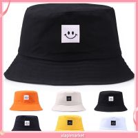 {You have a hat} XP หน้ายิ้มพับได้สีทึบหมวกชาวประมงกลางแจ้งชายหญิงหมวกครอบทรงถัง