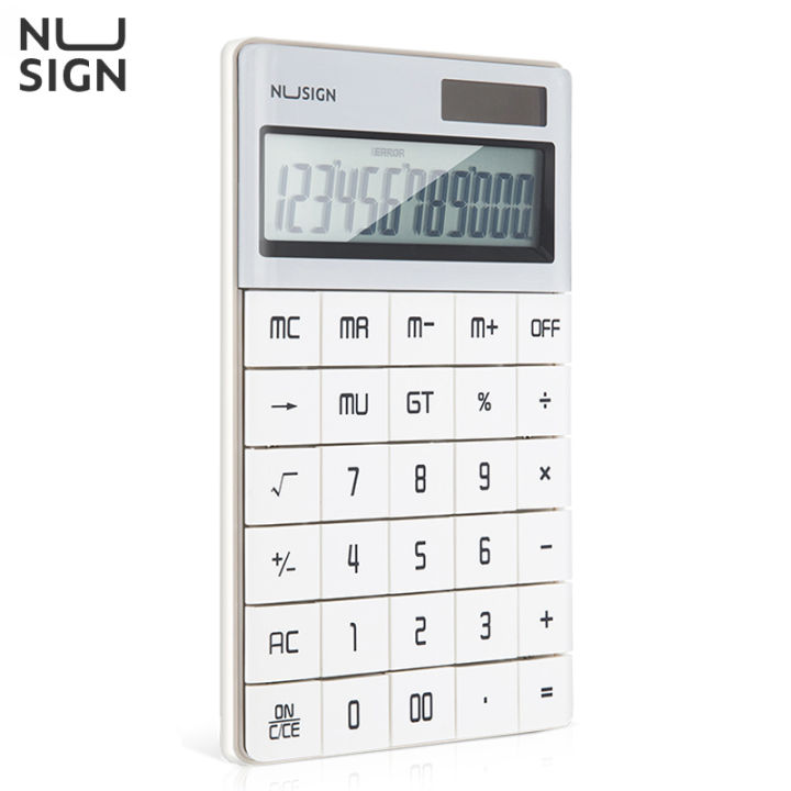nusign-เครื่องคิดเลข-โชว์เลข-12-หลัก-จอใหญ่-ปุ่มกดใหญ่-ดีไซน์สวย-อุปกรณ์คิดเลข-อุปกรณ์สำนักงาน-calculator