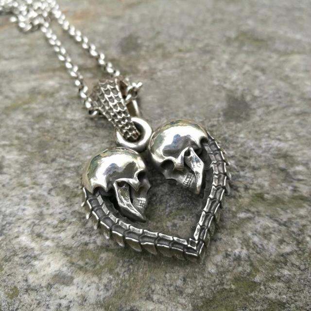 double-skull-heart-shaped-men-39-s-necklace-pendant-fashion-creative-couple-gothic-punk-jewelry